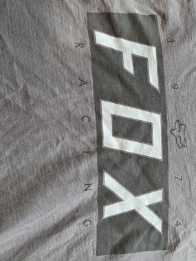 Fox Men’s Gray Logo T-Shirt Xl